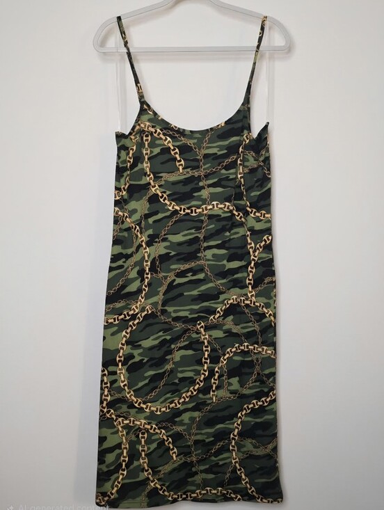 Absolutely Dresses & Skirts - Camo & Chain Slip/Tank Dress